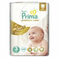 پوشک پمپرز پریما لهستانی سایز 3 تعداد 68 عددی