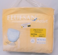 پوشک بزرگسال شورتی فلوفسان اکسترا اسمال flufsun small بسته 14 عددی