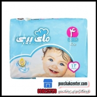 پوشک بچه مای بیبی MYBABY سایز 4 بسته 12 عددی