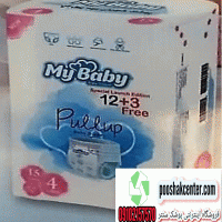 پوشک شورتی مای بیبی پول آپ سایز 4 بسته (12+3) 15 عددی MY BABY PULL UP SIZE 4