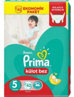 پوشک شورتی پریما پمپرز لهستان سایز 5 تعداد 42 عددی