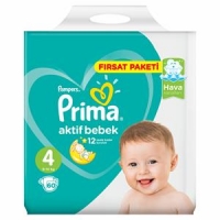 پوشک پریما پمپرز ترک سایز 4+ بسته 54 عددی  prima pampers