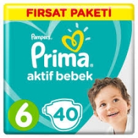 پوشک پریما پمپرز ترک سایز 6 بسته 40 عددی  prima pampers