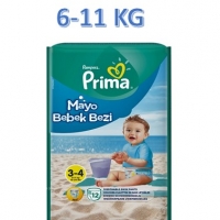 پوشک استخری ( ضد آب ) پریما سایز 3-4 بسته 12 عددی PRIMA pampers swim diapers 