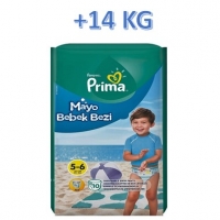 پوشک استخری ( ضد آب ) پریما سایز 5-6بسته 15 عددی +14کیلو PRIMA pampers swim diapers