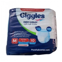 پوشک بزرگسال شورتی گیگلز مدیوم متوسط 10 عددی 